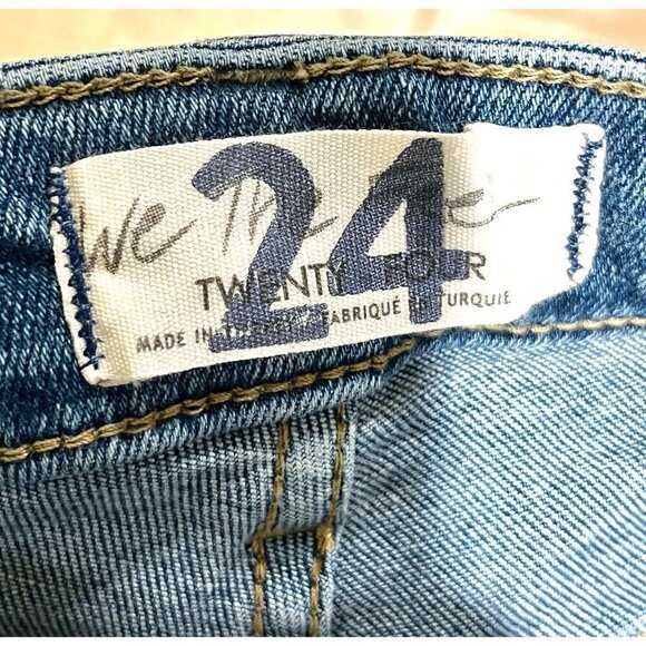 Free People Raw High Rise Jeggings Jeans Denim 24 Sierra - Picture 5 of 6